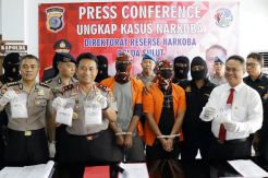 Bawa Sabu 879,58 Gram, 2 Warga Tarakan Ditangkap Polda Sulut