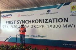 PLN Sinkronisasi Gas Turbin PLTGU Jawa 2