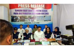 BPOM Gerebek Gudang Obat Kecantikan Ilegal Beromzet Rp3,5 Miliar