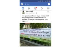 Pengelola Kebun Raya Bogor Akhirnya Gelar Salat Idul Fitri