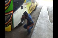 Dishub dan Polres Kuningan Cek Kelaikan Bus Mudik