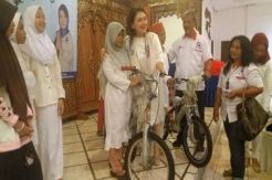 Bukber Janda dan Yatim Piatu, Perindo Tangsel Bagi-bagi Sepeda