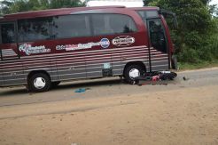 Bus Pariwisata Tabrak Pengendara hingga Tewas di Tanjunguban Bintan