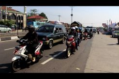 Jalur Pantura Cirebon Padat, Didominasi Pemudik Bersepeda Motor
