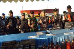 TNI AL Gagalkan Penyelundupan Miras Senilai Rp8 Miliar di Perairan Sipadan