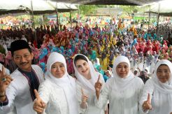 Bersama AHY, Khofifah Ajak Muslimat NU Satukan Tekad