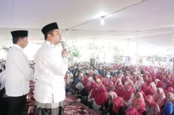 Kampanye Hari Terakhir, Arief-Sachrudin Gelar Halal Bihalal Akbar