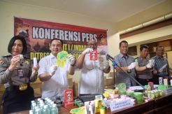 Ditreskrimsus Polda Jateng Sita Ribuan Obat dan Produk Kosmetik Ilegal