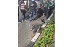 Senggolan di Pejambon, Pemotor Alami Luka Parah di Kepala