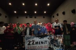 Usai Nobar Film 22 Menit, Kapolres Mura Ajak Warga Jaga Kedamaian