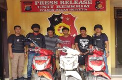 3 Pencuri Sindikat Bongkar Jok Sepeda Motor Ditembak