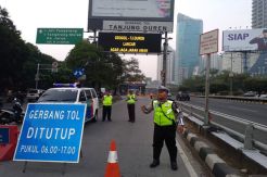 Polisi Mulai Uji Coba Penutupan 19 Pintu Tol di Jakarta