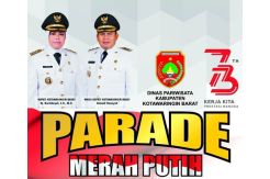 Semarakkan HUT ke-73 RI, Pemkab Kobar Gelar Parade Merah Putih