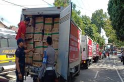 Tiga Truk Bantuan Dikirim untuk Korban Gempa Lombok