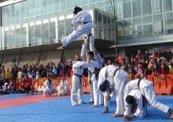 Ratusan Atlet Banyumas Gelar Atraksi Dukung Asian Games 2018