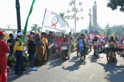 Parade Merah Putih Meriahkan HUT RI ke-73 di Kobar