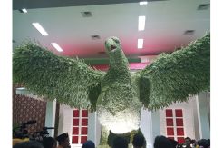 Garuda Raksasa Buatan Pedagang Rawa Belong Pecahkan Rekor MURI-Dunia