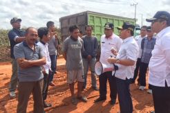 Gubernur Kalteng Tinjau Pembangunan Jalan Pangkalan Bun-Kolam