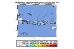 Lombok Malam Ini Kembali Diguncang Gempa 5.0 SR