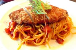 Spaghetti Chicken Katsu untuk Cemilan Anak Saat Libur