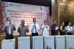 14.294 Lembar Uang Palsu Dimusnahkan, Mayoritas Masuk Melalui Bank