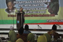 17 Pengurus PAC Muslimat NU Sleman Dilantik