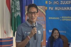 Kunjungi Muhammadiyah Jateng, Sandiaga Uno Tampik Minta Dukungan