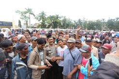 Kapolda Sumut Kampanyekan Pemilu Damai ke Pengemudi Bentor