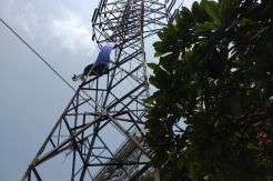 Agustinus Masih Bertahan di Tower Sutet Aryaduta