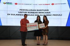 Lotte Mart, Lotte Grosir, MNC Peduli Bantu Korban Gempa Sulteng