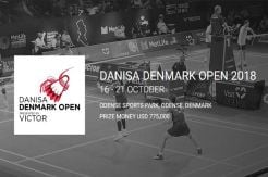 Jadwal Pertandingan Denmark Terbuka, Rabu (17/10/2018)