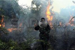 Kebakaran Gunung Merbabu Mengarah ke Permukiman Warga