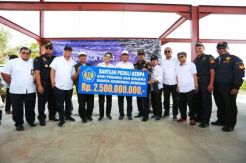 Tinjau Lokasi Bencana, Menkeu Bangkitkan Semangat Jajarannya