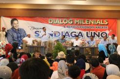 Sandiaga dan Sudirman Said Ajak Generasi Milenial Tak Alergi Politik