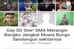 Polisi Telusuri Grup Gay di Facebook yang Meresahkan Warga Merangin