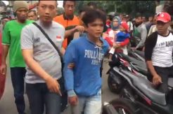 Jambret HP Pelajar SD, Seorang Pemuda Babak Belur Dihajar Warga