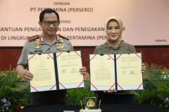Polri-Pertamina Lakukan MoU Bantuan Pengamanan dan Penegakan Hukum