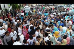Disambut Antusias Warga Padangsidimpuan, Sandiaga Uno Terharu