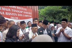 Ma\ruf Amin Lepas Bantuan untuk Korban Tsunami Banten dan Lampung