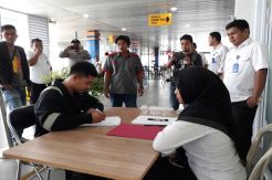 Nahkoda dan ABK Kapal Feri di Pelabuhan SBP Tanjungpinang Dites Urine