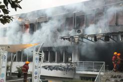 Gedung Pascasarjana ITB Luluh Lantak Dilalap si Jago Merah