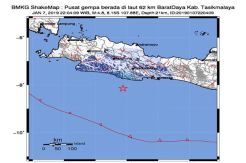 Tasikmalaya Diguncang Gempa 4,8 SR Malam Ini