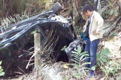 Minibus Masuk Jurang di Pangandaran, Sopir dan Penumpang Selamat