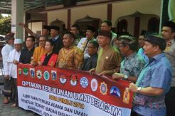 Jaga Kerukunan, FKUB Jakbar Sebar Ribuan Spanduk Pemilu Damai