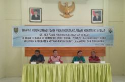 Dinas PMD Kobar Teken Kerja Sama dengan Tenaga Pendamping Profesional