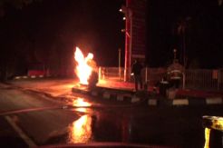 Diduga Bak Penampungan BBM Bocor, SPBU di Kuningan Terbakar
