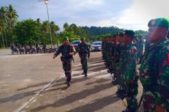 Kodim 1805 Raja Ampat Gelar dan Show Of Force Pasukan