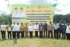 Pemkab Kobar Terima Hibah Pembangunan Jalan Konsorsium 4 Perusahaan