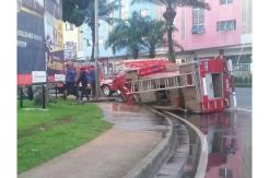 Mobil Damkar Terguling di Serpong, Petugas Alami Pendarahan Otak