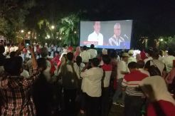 Nobar Debat di Markas Perindo, Airin Ungkap Pembangunan Tol Era Jokowi
